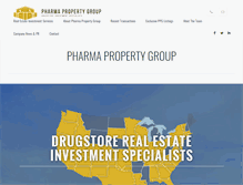 Tablet Screenshot of pharmapropertygroup.com
